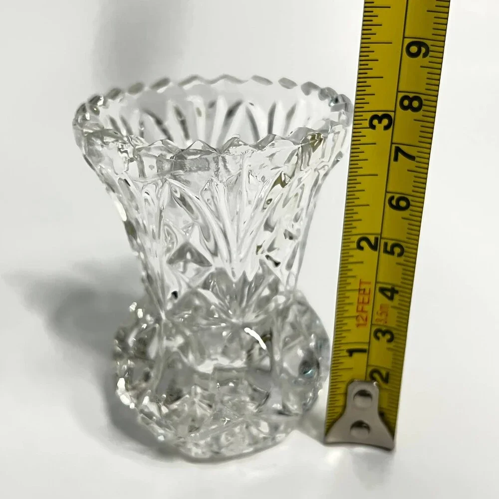 ❤️  Two (2) Crystal Egg Cups/Toothpick holders ❤️